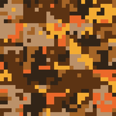 Desert Seamless Camo Graphic Print. Camouflage Seamless Pattern. Military Camouflage Suit
