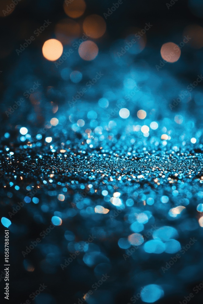 Poster a close-up shot of the shiny surface of water, great for use in editorial or commercial contexts