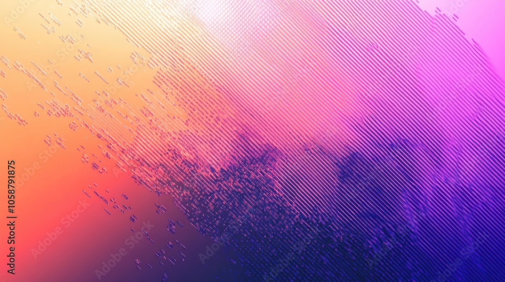 Poster abstract gradient background with a pixelated texture effect