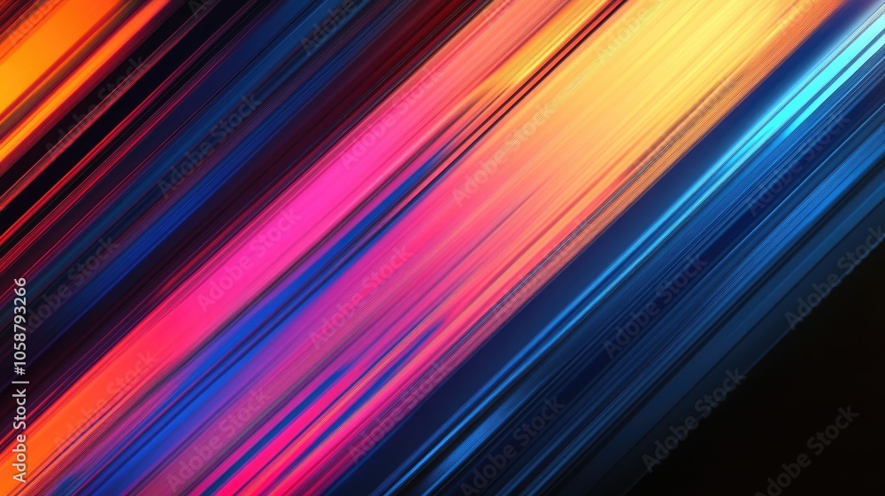 Poster diagonal lines featuring gradient motion an abstract conceptual artwork