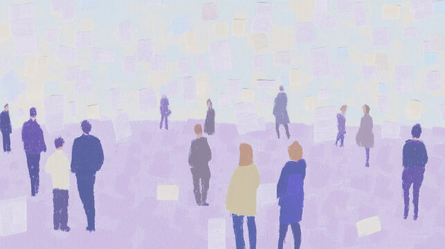 Analysis paralysis, brainstorming, sticky notes, ideas, overthinking, illustration, business, indecision, overwhelmed