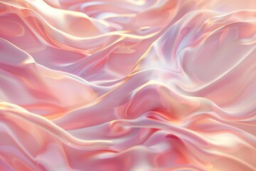 Obraz premium A close-up shot of pink fabric with intricate texture and pattern