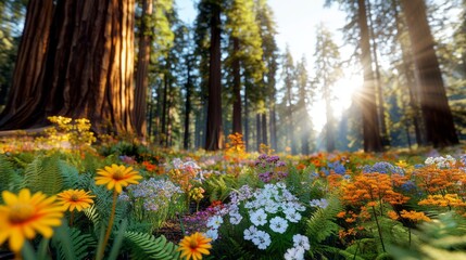 Obraz premium Majestic Landscape: A Breathtaking Scene of Nature's Splendor and Tranquility Awaits You Here