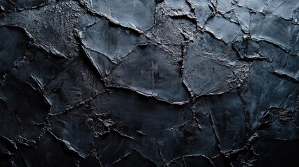 Black cracked and scratched background creating an intriguing texture, offering a unique artistic element. The black scratched surface provides a dramatic backdrop with space for copy.
