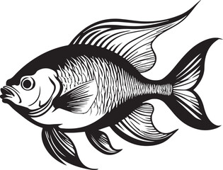 black and white fish