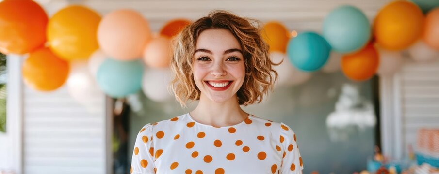 Outdoor birthday bash with upbeat music, creative centerpieces, and perfectly coordinated activities, fun and energetic scene