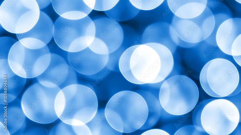 Poster abstract blue bokeh background simple neutral background with free space for design