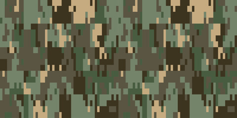 Brown mud camouflage is a seamless pattern with dark and light spots and cracks