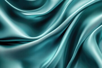 Obraz premium Close-up shot of blue satin fabric texture