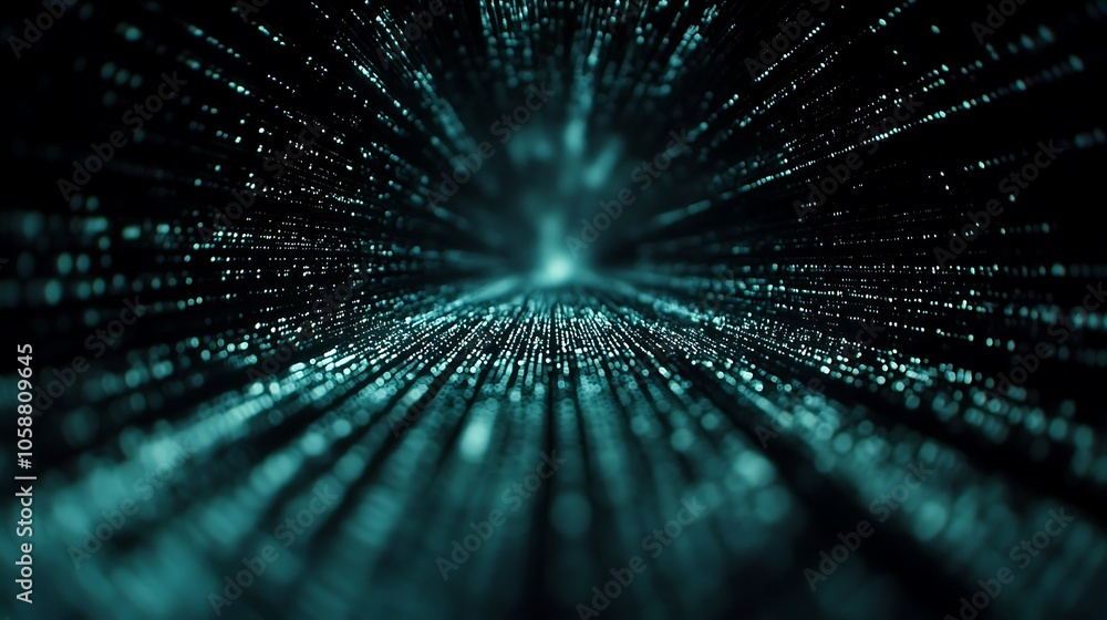 Poster abstract digital tunnel background blank background with copy space for design projects