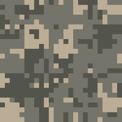 Army Camouflage Background, Classic Seamless Pattern, Military Camouflage