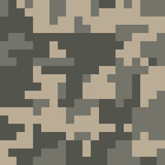 Army Camouflage Background, Classic Seamless Pattern, Military Camouflage Netting