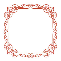 Decorative Ornamental Vintage Frame Vector Collection.