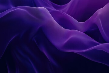 Obraz premium Dark purple gradient shifting into deep blue, smooth and flowing transitions, abstract digital background, mysterious and cool tone, minimalistic and modern design