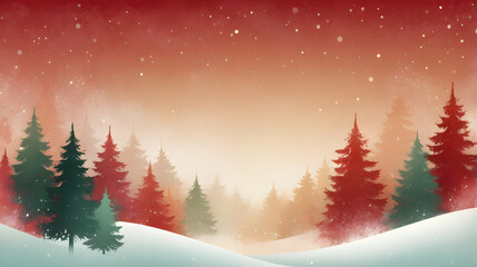Naklejka premium Festive Christmas Gradient with Subtle Sparkle: Red, Green, and Gold Holiday-Themed Graphic Background Texture