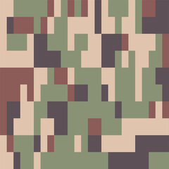 Desert Seamless Camo Graphic Print. Camouflage Seamless Pattern. Military Camouflage Suit