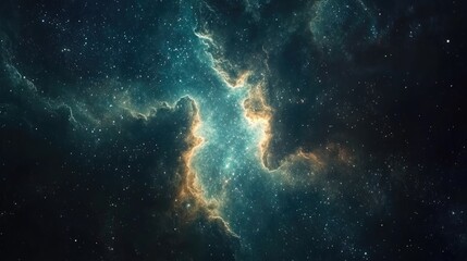 Obraz premium Milky Way in the cosmos Abstract night sky and space backdrop Stunning image of deep space featuring a magical galaxy like nebula with stars and clouds