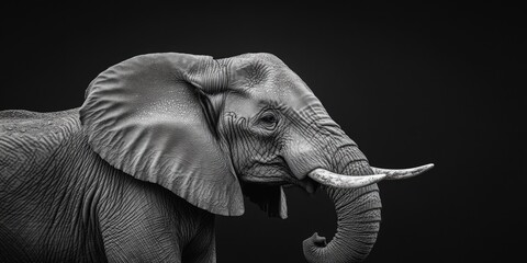 Elephant in Black and White