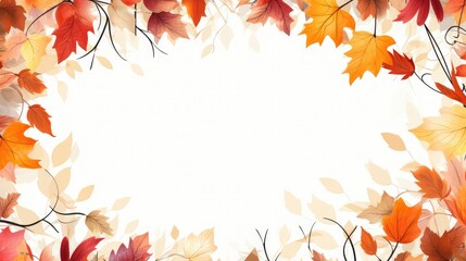border fall leaves clip art