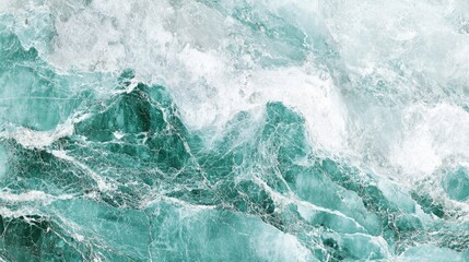 Fototapeta premium Green and white abstract marble granite texture natural stone background for a panoramic banner design