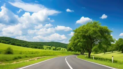 Obraz premium journey road with sky
