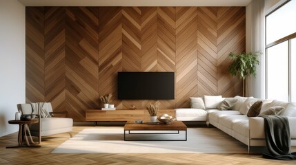 accent chevron wood