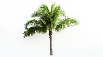 Obraz premium lush tree on white background