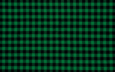 Fototapeta premium Christmas Tartan Plaid Seamless Design Checkered plaid. Cloth Pattern background of Scottish style. new year textile decorations. green Black top view. empty tablecloth table cloth texture