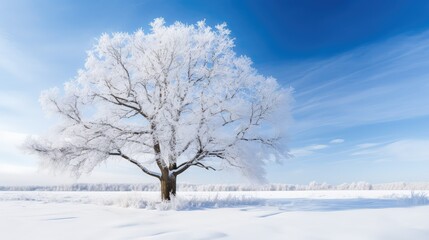 landscape snow covered trees