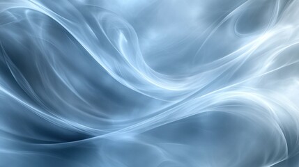 Obraz premium Abstract blue and white swirling smoke background.