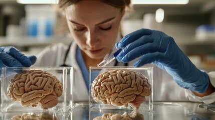 A medical researcher studying the brain structures of convicted criminals, exploring biological causes