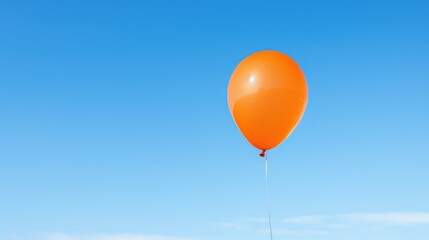 bright orange balloon