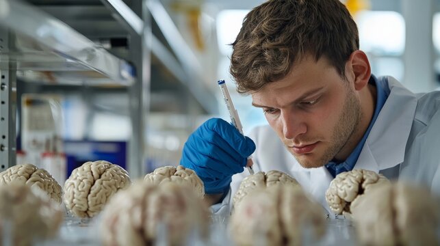 A medical researcher studying the brain structures of convicted criminals, exploring biological causes