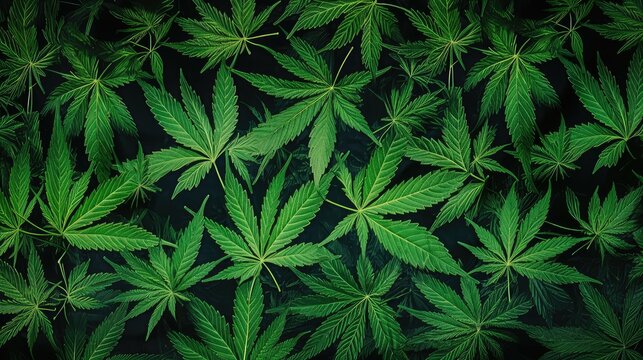 design weed leaf pattern