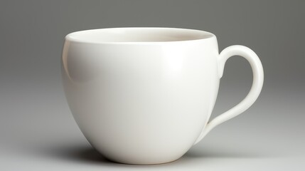 Fototapeta premium hot coffee cup side view