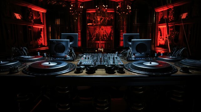 vinyl dj table
