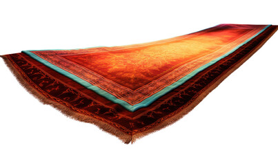 floated Magic carpet  on transparent background