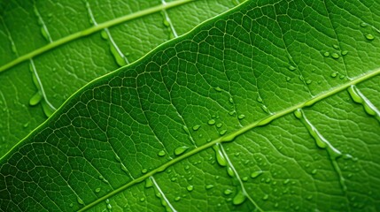 Fototapeta premium serrated guava leaf