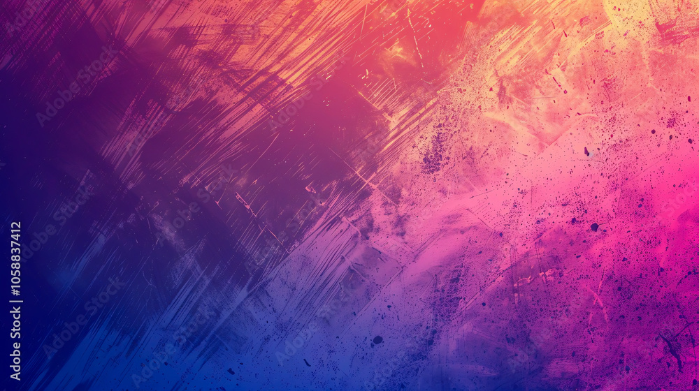 Aufkleber retro gradient background with a grain texture.