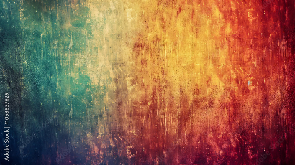 Poster retro gradient background with a grain texture.