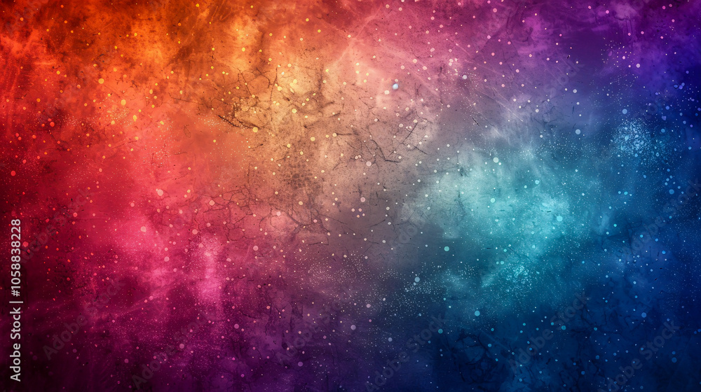 Poster retro gradient background with a grain texture.