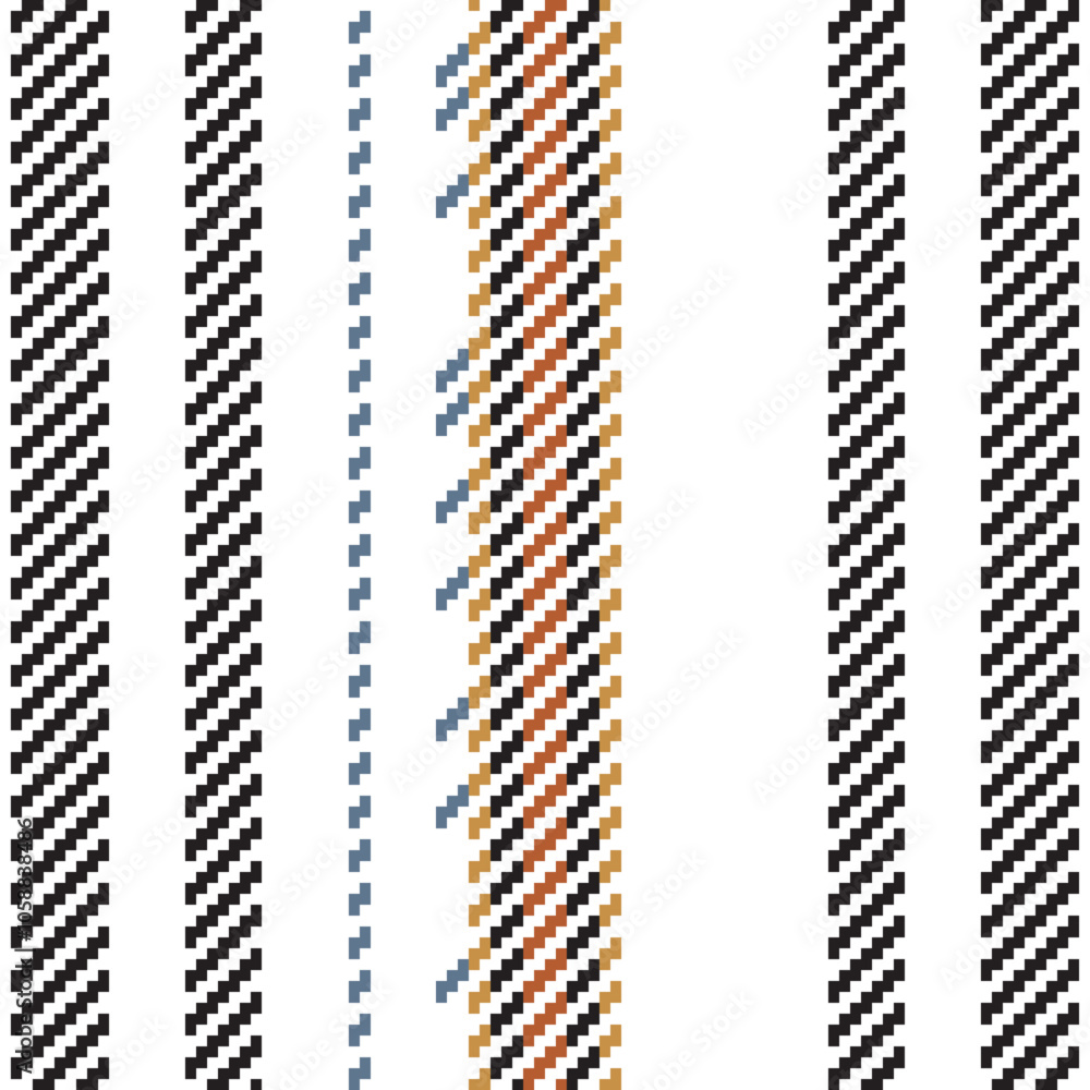 Poster seamless pattern of scottish tartan plaid. repeatable background with check fabric texture. vector b