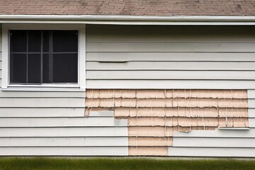 exterior insulation a close up of the exterior wall showing laye