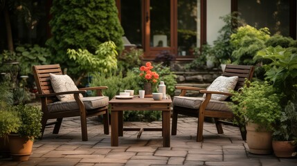 outdoor wood patio furniture