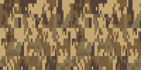 Camouflage Seamless Pattern. Trendy Style Camo, Repeat Print. Military Camouflage