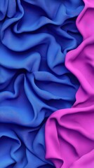 Blue and Pink Fabric Drape   Abstract Background Texture