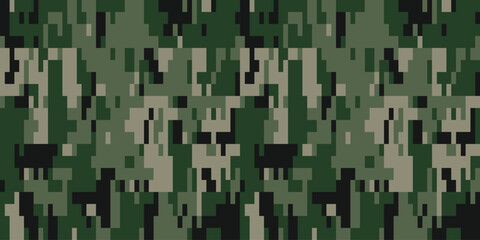 Army Camouflage Background, Classic Seamless Pattern, Military Camouflage Netting
