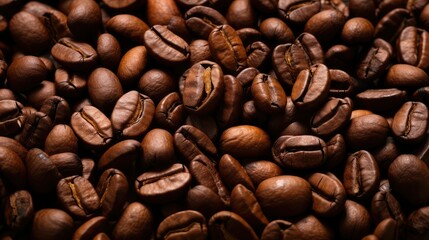 Naklejka premium fresh java coffee beans