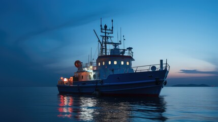 Naklejka premium coastguard blue siren