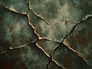 Obraz premium Cracked building facade